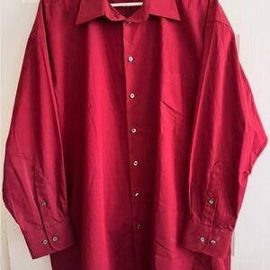 Axcess Red Casual Button Down Shirt